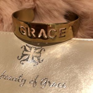 Rustic Cuff Gold Hammered Bracelet